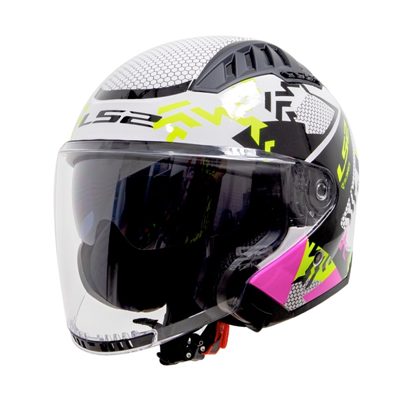 ECE22.06 Triplex Gloss Black Pink Yellow